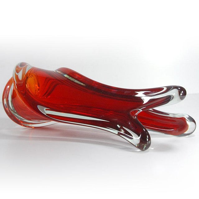 Large Red Murano Glass Vase, 1970s For Sale - Image 9 of 11