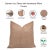 Sienna Block Print Decorative Pillow Cover 14x14 Inch- Thick Linen, Ola Vrishti For Sale - Image 8 of 8