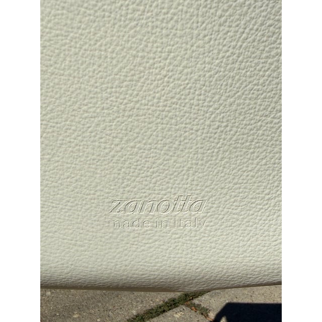 Metal Zanotta Lio Leather Counter Stools- A Set of 4 For Sale - Image 7 of 10