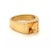 Contemporary Cartier Large Tank Citrine 18k Yellow Gold Square Top Ring - Size 7 For Sale - Image 3 of 7