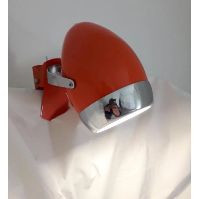 1970s Orange Italian Spotlight For Sale - Image 6 of 13