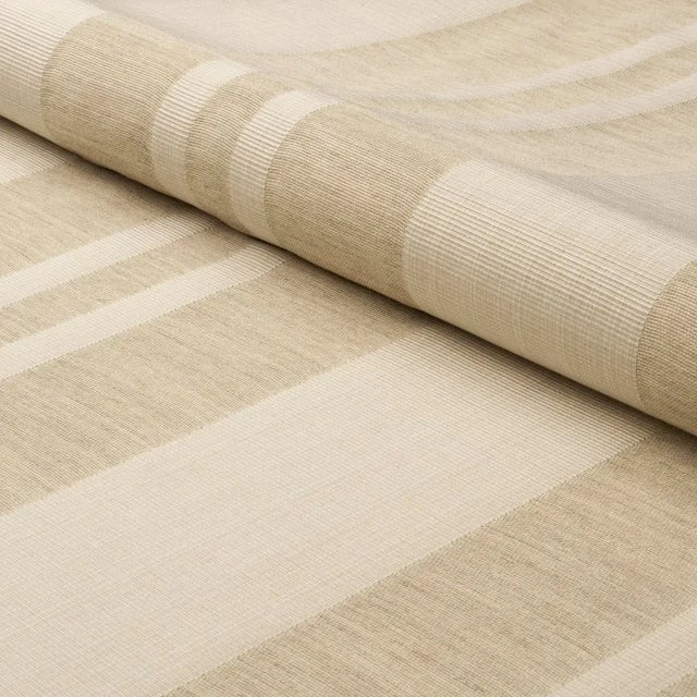 Contemporary Schumacher Simon Wool Linen Stripe Fabric in Natural For Sale - Image 3 of 3