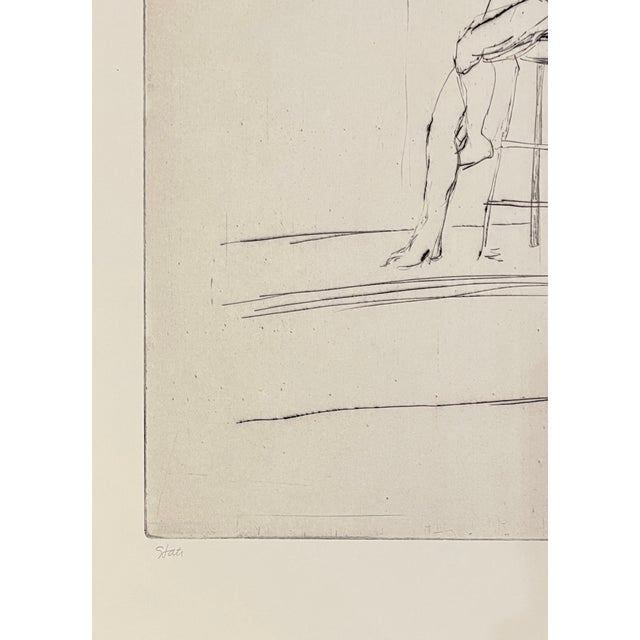 Figurative 1984 Female Nude Etching by Jon Fasenelli-Cawelti For Sale - Image 3 of 4