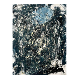 Richard SnyderBold Graphic Abstract Expressionist Mixed Media Painting Richard Snyder NYC Art