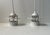 A set of small white pendant lights suitable for kitchen or hallway lighting . They are called 'planet of albertslund' or...