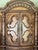 Vintage Spanish Baroque Revival Cabinet | Bonnet Pediment | Reeded Columns For Sale In Houston - Image 6 of 12