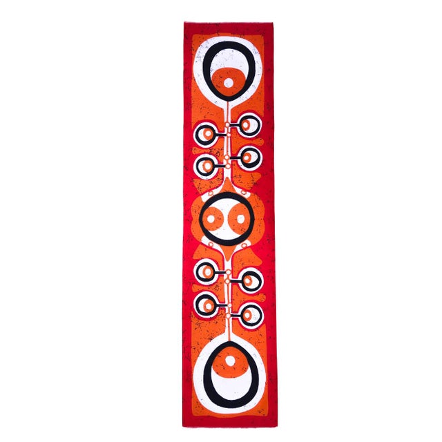 Mid-Century German Pop Art Screen-Printed Wall Hanging by Traute Sänger, 1970s For Sale - Image 6 of 6
