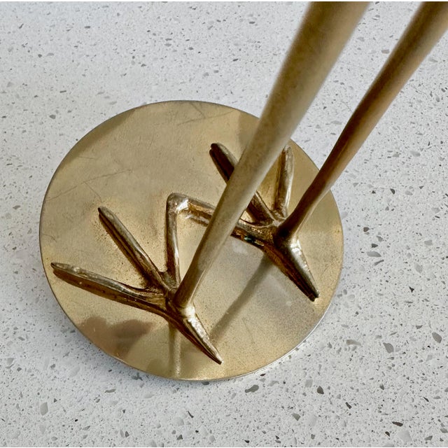 Italian De Stijl Firenze Mid-Century Crane Figural Sculpture For Sale - Image 9 of 14