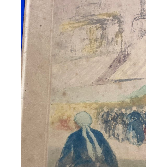 Georges Gobeau Dit Gobô, The Market of Douarnenez, Aquatint, 1890s-1910s, Framed For Sale - Image 5 of 18