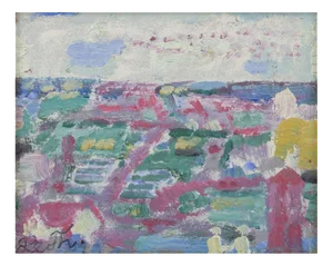 Leo Thellefsen, Country Landscape, 1989, Oil on Board