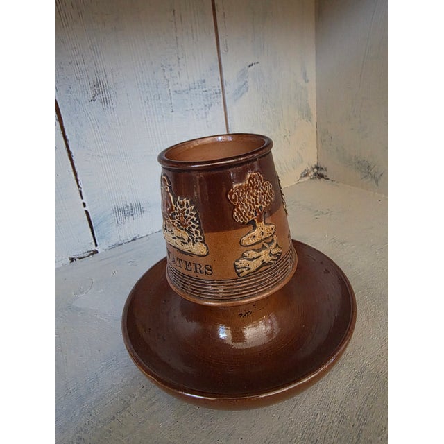 Antique Tavernware Advertising Doulton Match Holder and Striker For Sale - Image 9 of 10