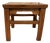 Antique Chinese Hardwood Elm Low Side Table / Stool For Sale