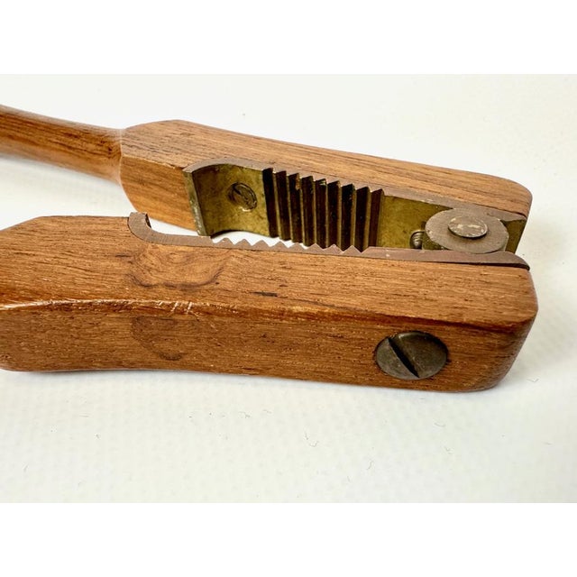 Mid-Century Modern Teak and Brass Nutcracker by Poul Knudsen, 1950s For Sale - Image 6 of 7