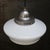 Mid-Century Modern French White Semi-Matt Opaline Glass Pendant Lamp For Sale - Image 3 of 7