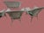 Wood Vintage Coastal White Wicker 7-Piece Conversation Set With Loveseat, Four Chairs & Glass Top Tables For Sale - Image 7 of 11