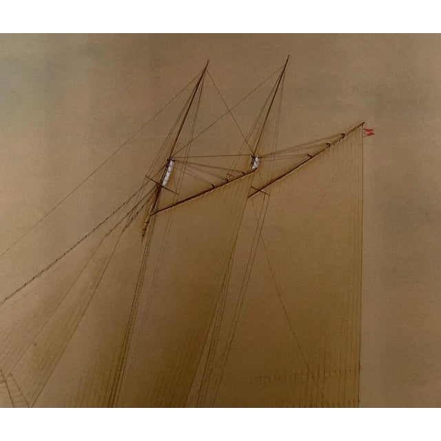 Antique C Mcknight Smith 1896 America's Cup Sailboat Racing Sailing Painting For Sale - Image 9 of 11
