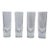 Mid 20th Century Carlo Moretti Italian Brunch Bullet Glasses Clear Crystal Design Set of 4 For Sale