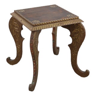 Arts & Crafts Side Table in Oak and Copper, 1890s For Sale
