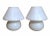 Murano Mushroom-Shaped Opal Glass Spiral Lamps from Venini, 1970s, Set of 2 For Sale - Image 13 of 13