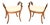 Antique Biedermeier Swedish Satin Birch Stools, 1890, Set of 2 For Sale