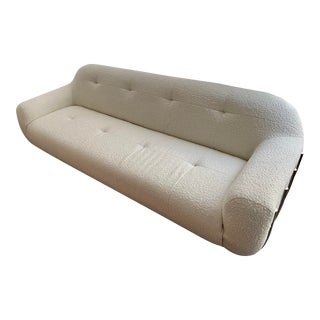 CB2 Brace Cream Boucle Sofa For Sale