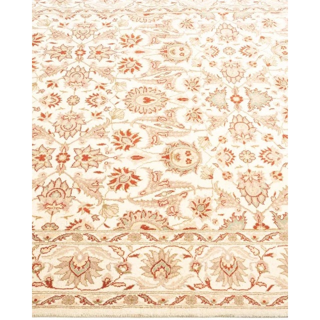 Solo Rugs Mogul, One-of-a-Kind Hand-Knotted Area Rug in Ivory, 4' 1" x 6' 2" For Sale - Image 4 of 8