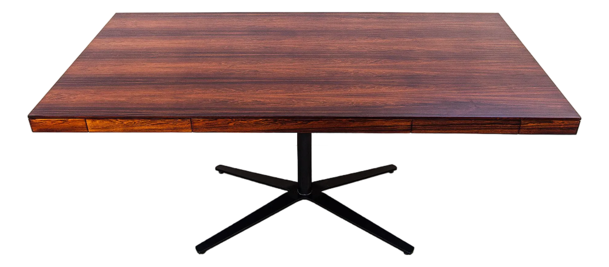 1960s Florence Knoll Rosewood Partners Desk, Model 2485 | Chairish