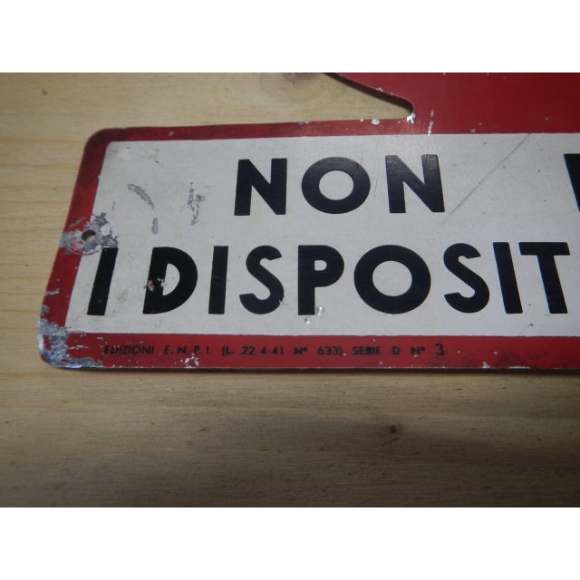 Vintage Safety Sign, 1950s For Sale - Image 6 of 9
