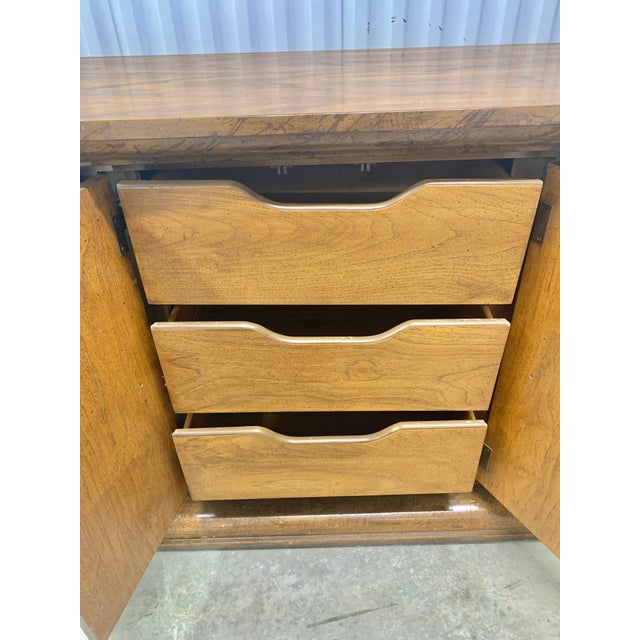 Wood Large Mid-Century Modern Nine Drawer Dresser For Sale - Image 7 of 13