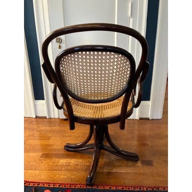 Wonderful bentwood office chair in the Vienna Secession style, part of the larger Art Nouveau style of the late 19th and...