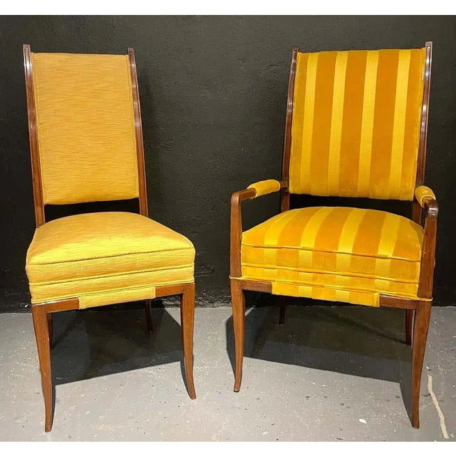 Mid-Century Modern Mid-Century Modern Six Tommi Parzinger Dining Chairs, Originals For Sale - Image 3 of 13