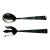 Vintage Danish Modern Three Crowns Silversmiths Silver-Plated Salad Servers - Design by Royal Arden Hickman For Sale