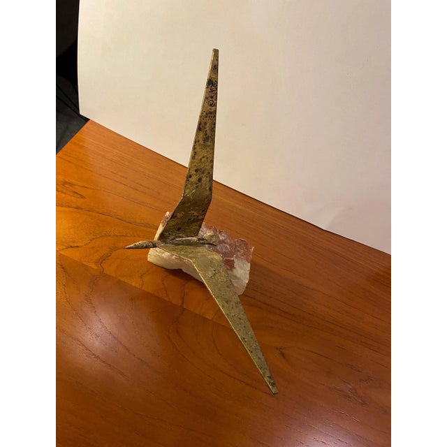 Mid-Century Modern Jere’ Bird on Rock For Sale - Image 3 of 9