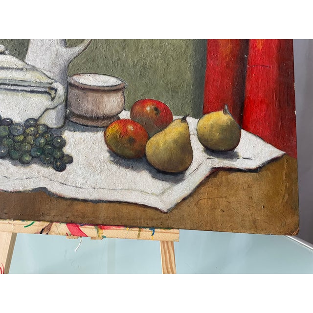 Clairet, Still Life, 1970s, Oil on Masonite For Sale - Image 7 of 10