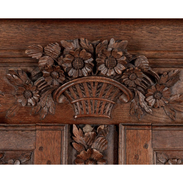 19th Century Normandy Armoire or Display Cabinet For Sale - Image 11 of 15