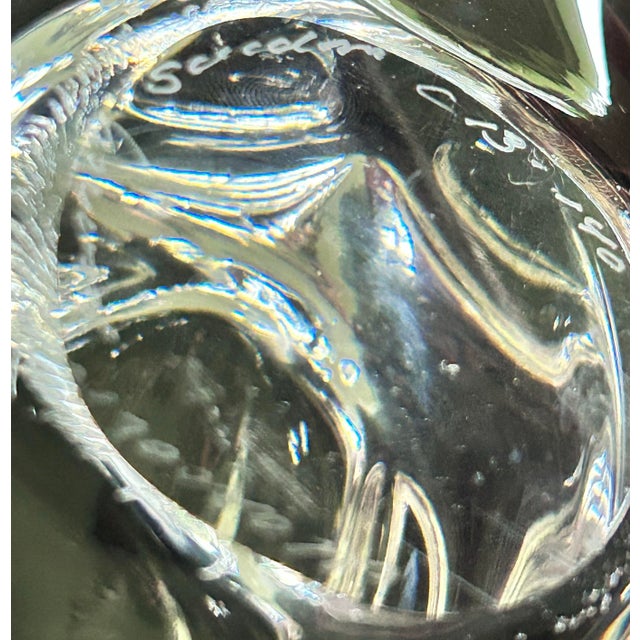 1970s Signed Marcolin Sardinia Crystal Cowboy Hat Paperweight, Southwest Western Decor For Sale - Image 12 of 12