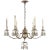Elizabeth Chandelier in Burnished Silver Leaf with Quartz Designer: Thomas O'Brien Canopy: 6" Round Mounting: Chain Shade...