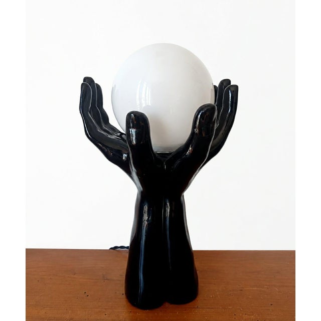 Vintage Ceramic Hand Lamp, 1970s For Sale - Image 14 of 14