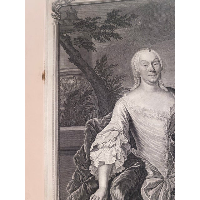 Antique German Portrait Print - Grandmillennial Fine Art Decor For Sale In Miami - Image 6 of 12