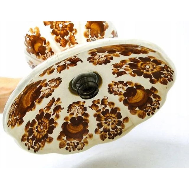 Pop-Art Pendant Lamp, Bolesławiec, Poland, 1950s, in Good conditions. Designed 1950 to 1959 European Plug (up to 250V).The...