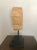 Contemporary Organic Wood Slice on Stand With Black Metal Base For Sale - Image 3 of 4