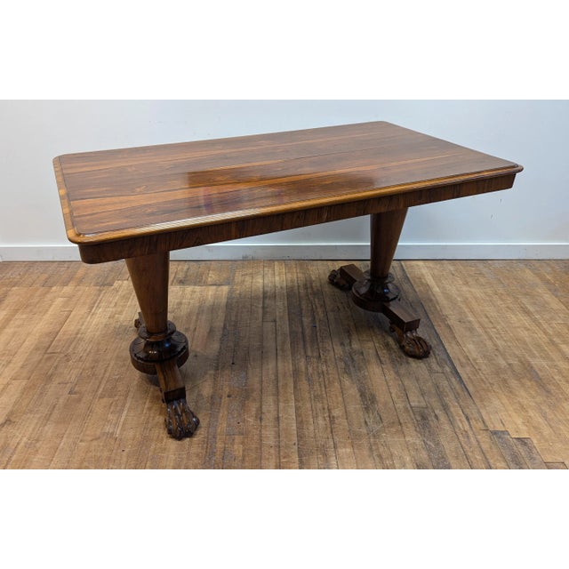 William IV Antique Library Table For Sale - Image 4 of 12