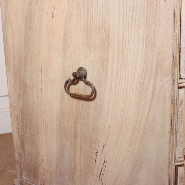 Danish Serpentine Commode in Oak For Sale - Image 9 of 12