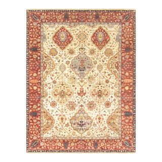 Pasargad Home Azerbaijan Ivory Wool Area Rug- 8'11" X 11'10" For Sale
