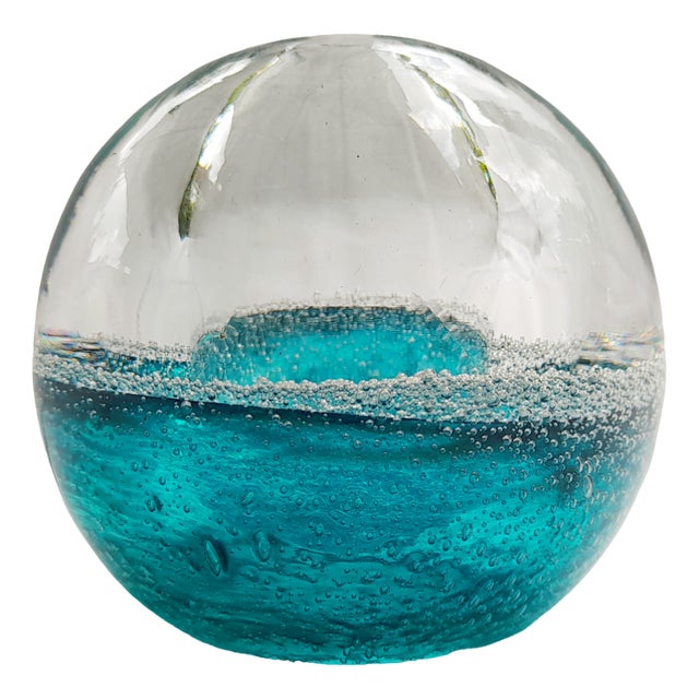 Blown and Bubbled Glass Perfume Burner from Murano For Sale