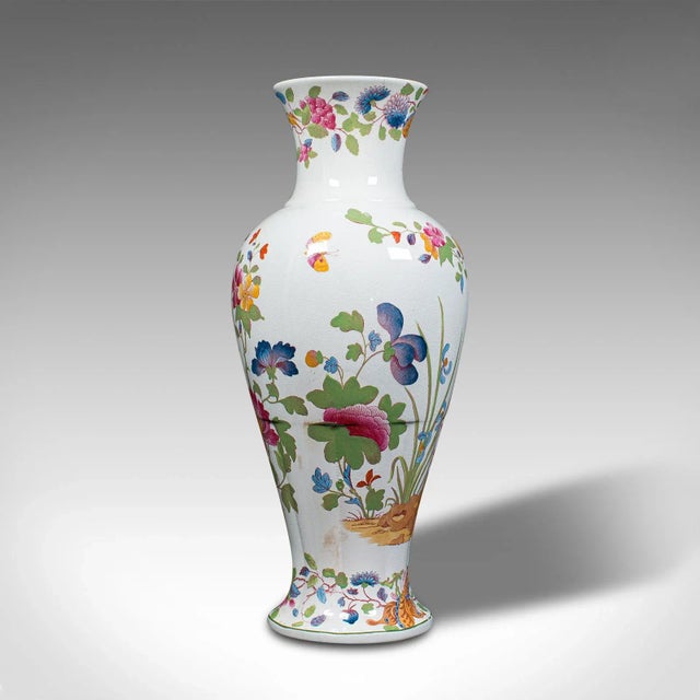 1920s Antique English Ceramic Baluster Posy Vase For Sale - Image 13 of 13