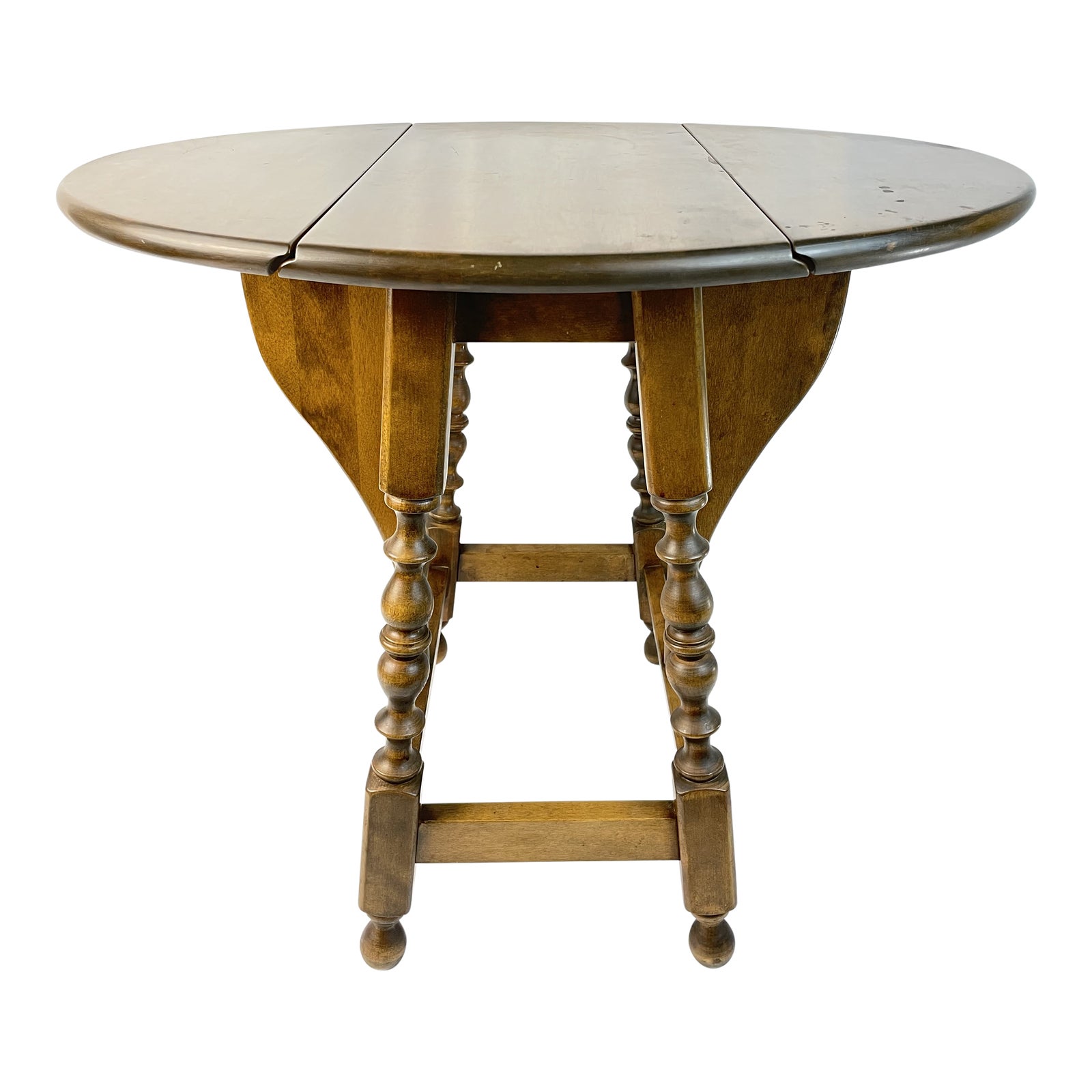 家具 Vintage small butterfly table Mid 20th Century Vintage Butterfly Drop Leaf Side Table | Chairish