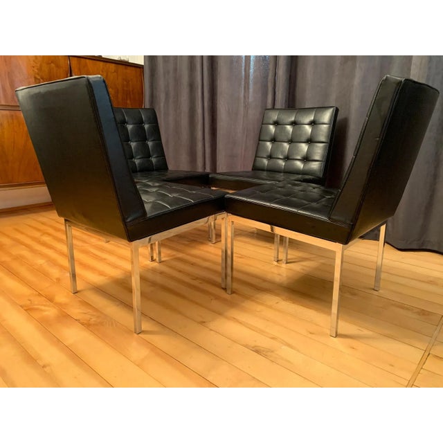 Black Armchairs from Thonet, Austria, 1960s, Set of 4 For Sale - Image 8 of 15