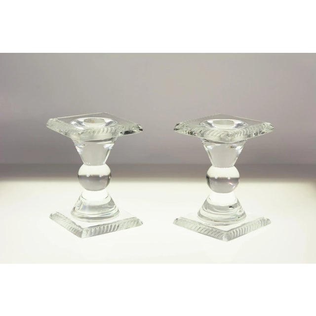 Lalique Crystal Candlesticks, France, 1970s, Set of 2 For Sale - Image 11 of 11