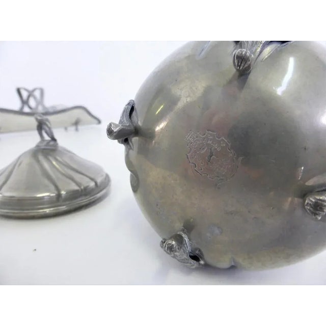 Metal Handmade Pewter Items, 1960s, Set of 4 For Sale - Image 7 of 17